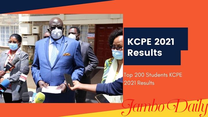Top 200 Students KCPE 2021 Results
