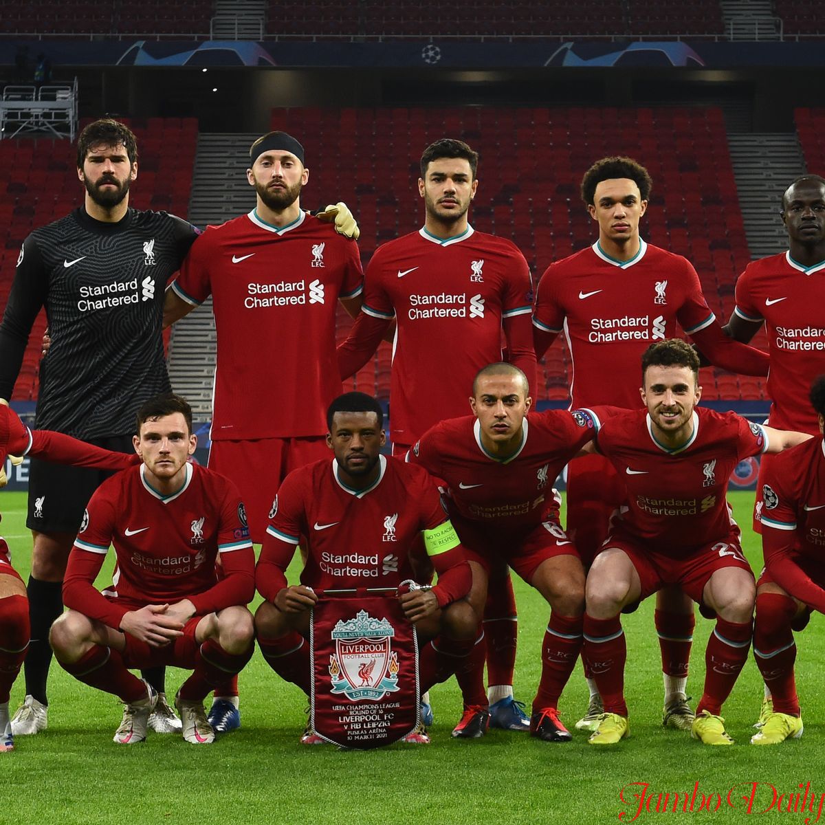 Liverpool FC Squad 2021/22 Premier League. - Jambo Daily