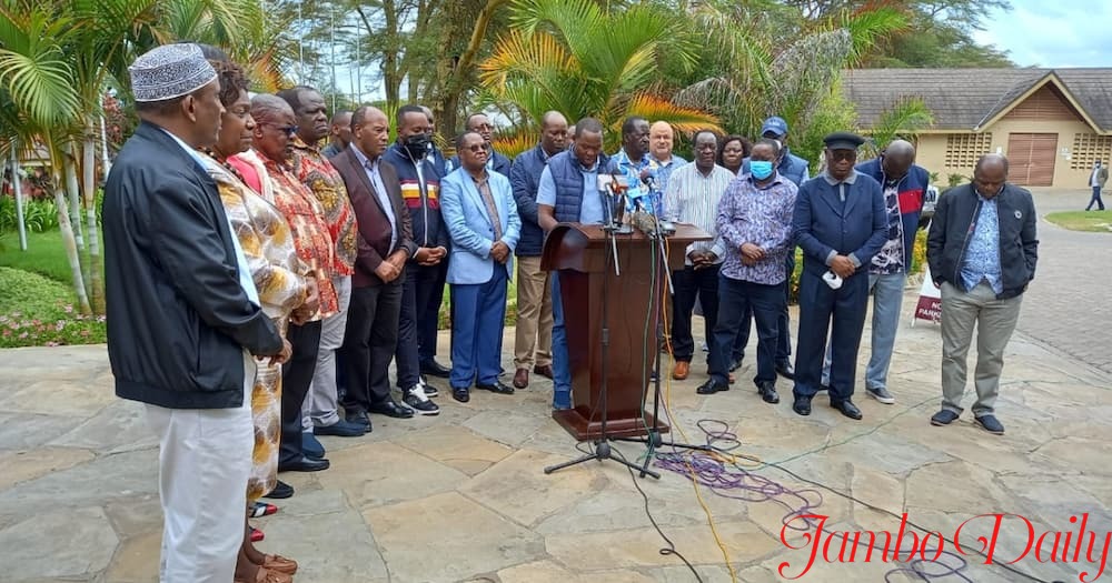 Governors supporting Raila