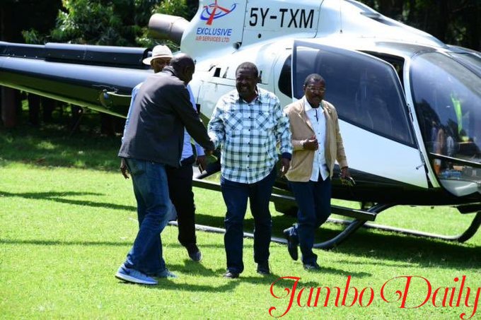 Musalia Mudavadi's Helicopter Photo