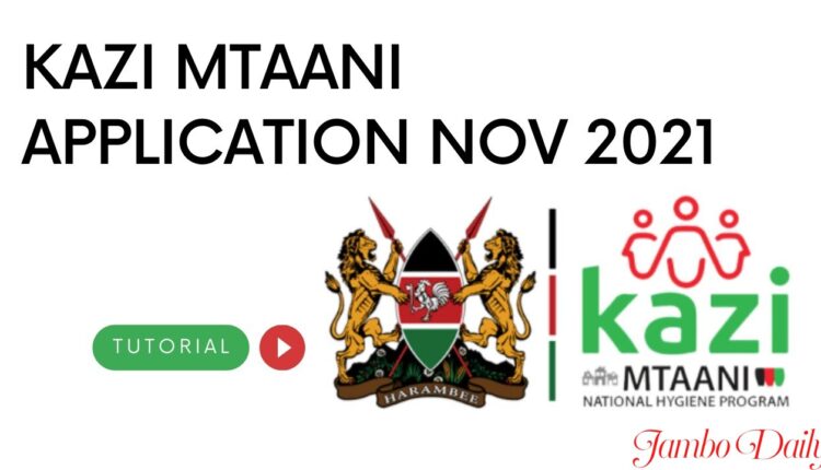 Apply For Kazi Mashinani