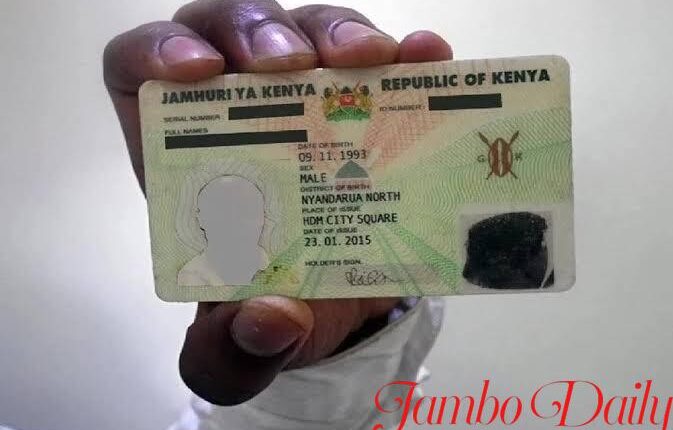 change a name on an identity card in Kenya.