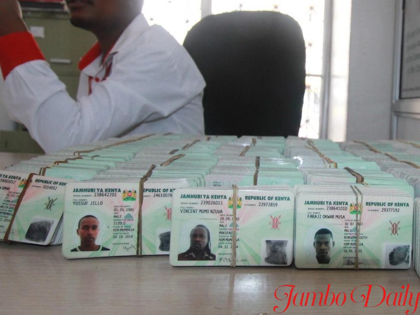 change a name on an identity card in Kenya.