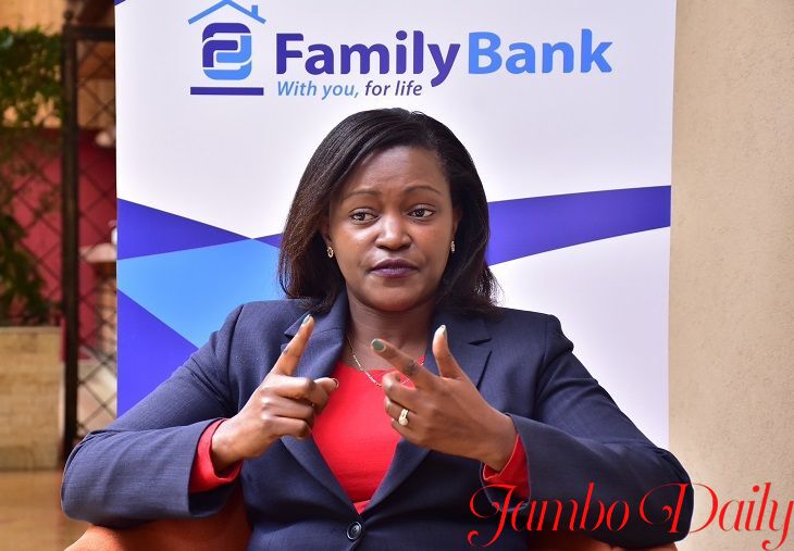 Family Bank to M-pesa transaction.