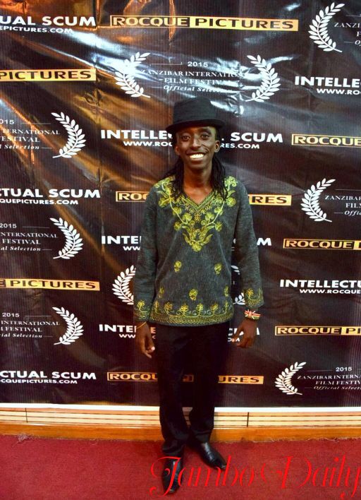 Njue at the private screening of Intellectual Scum
