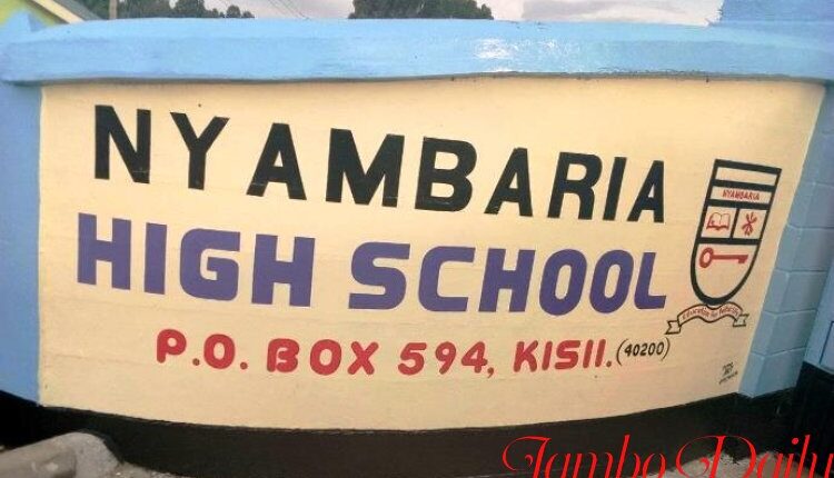 Nyambaria High School KCSE Results